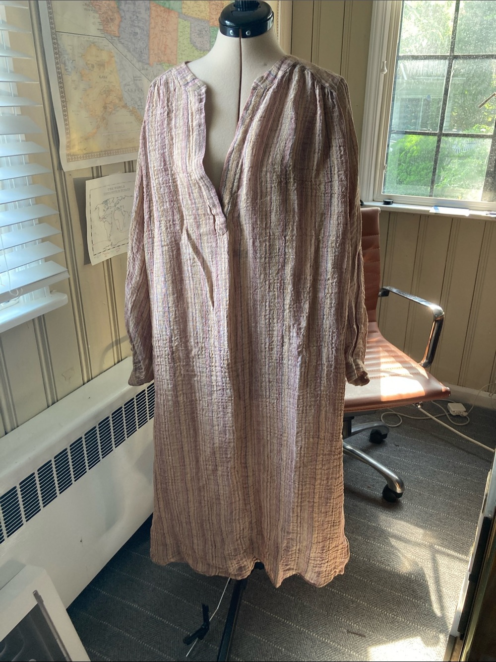 Massimo Dutti Multicolor Striped Summer Muumuu